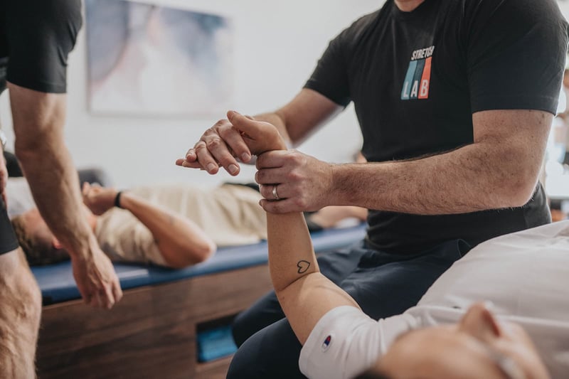 wrist and forearm stretch at stretch lab